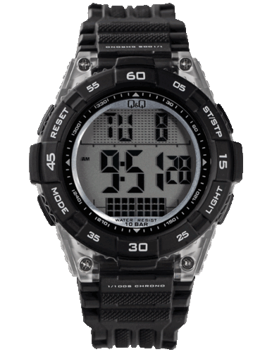 큐앤큐 G21A-001VY 군인 디지털 스포츠 손목시계